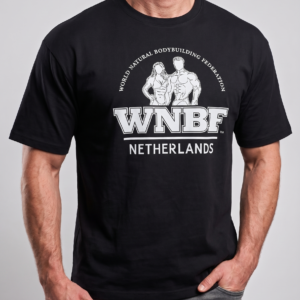 Heavy cotton oversized t-shirt with WNBF Netherlands logo